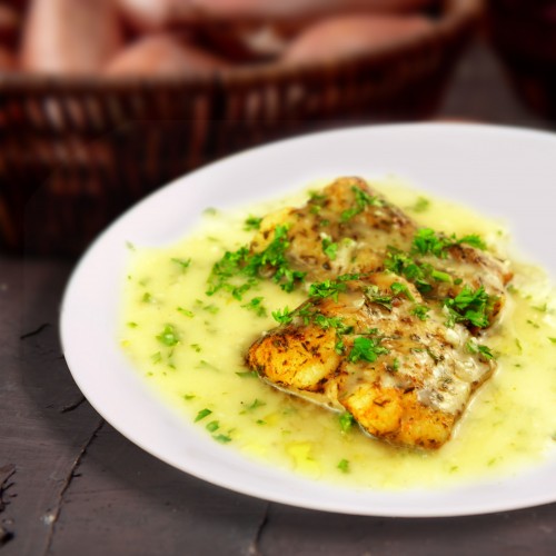 Baked Fish w Lemon Butter
